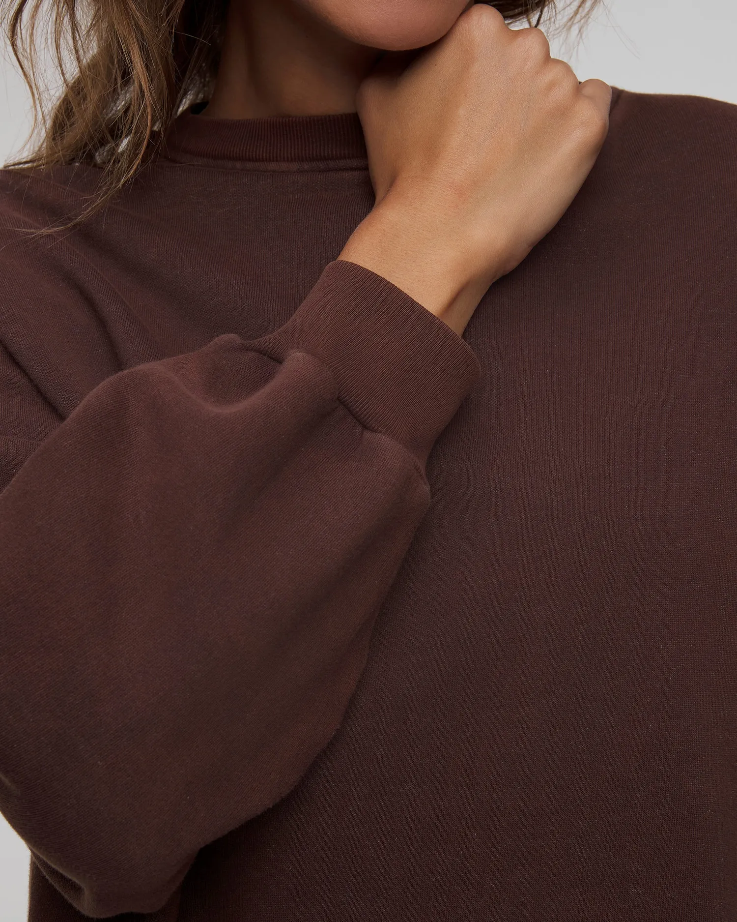 Women's brown sweatshirt Deha C12131-26123