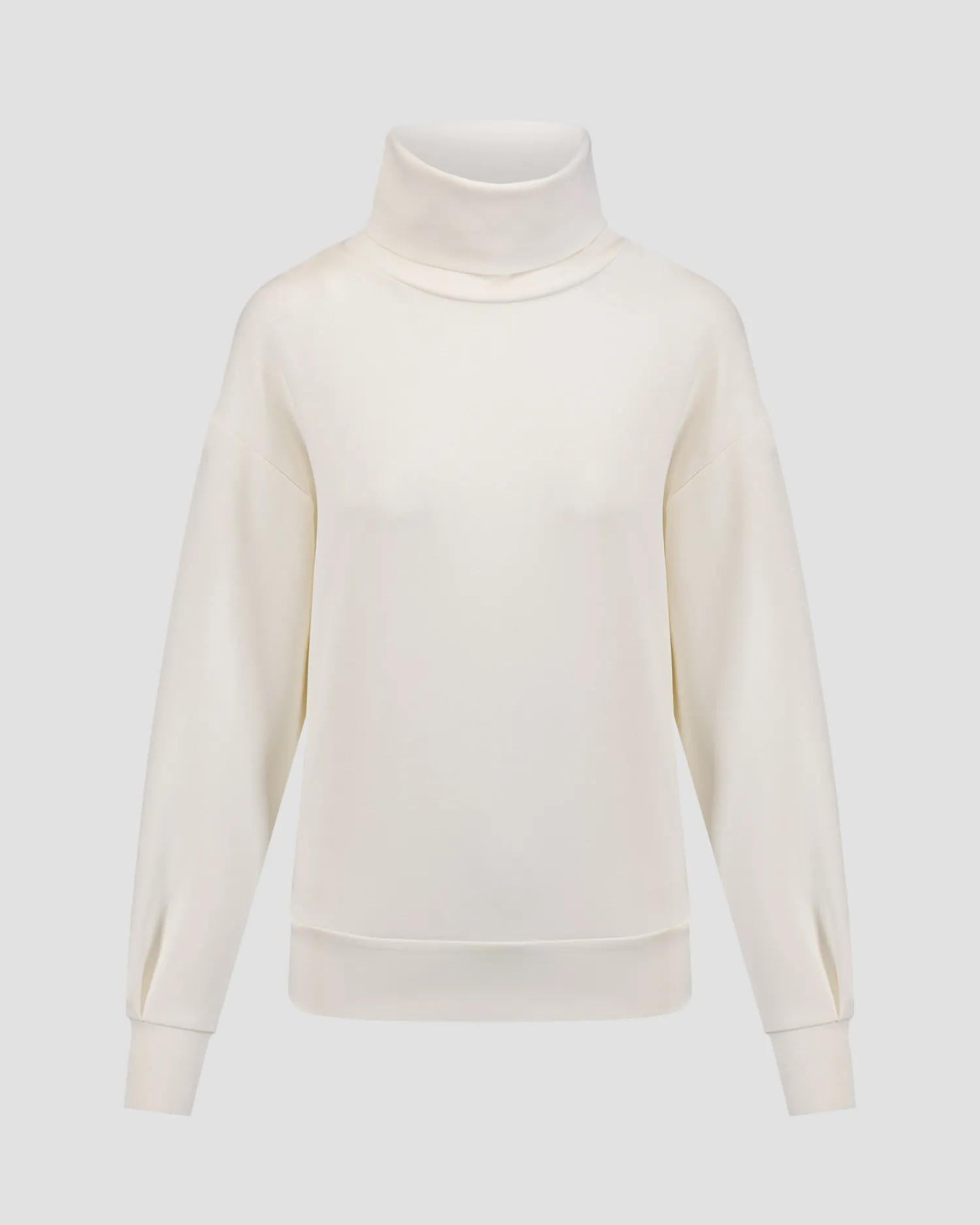 Women's white modal sweatshirt Deha D12004-18001