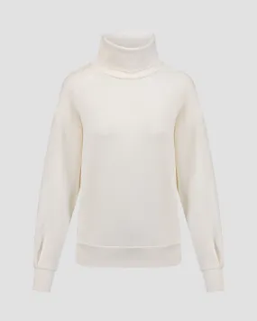 Women's white modal sweatshirt Deha D12004-18001