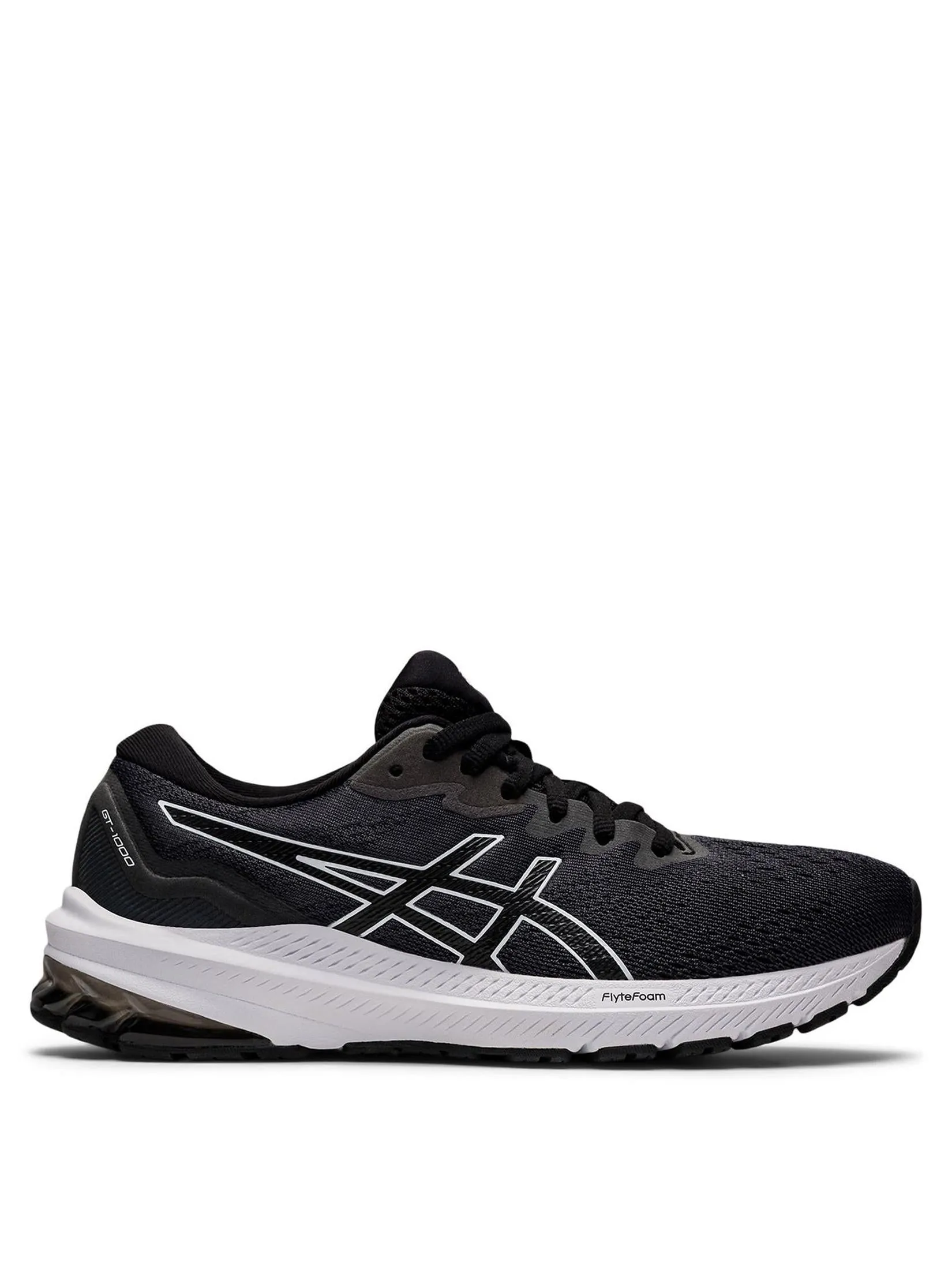 Womens Asics Trainers in Black/White