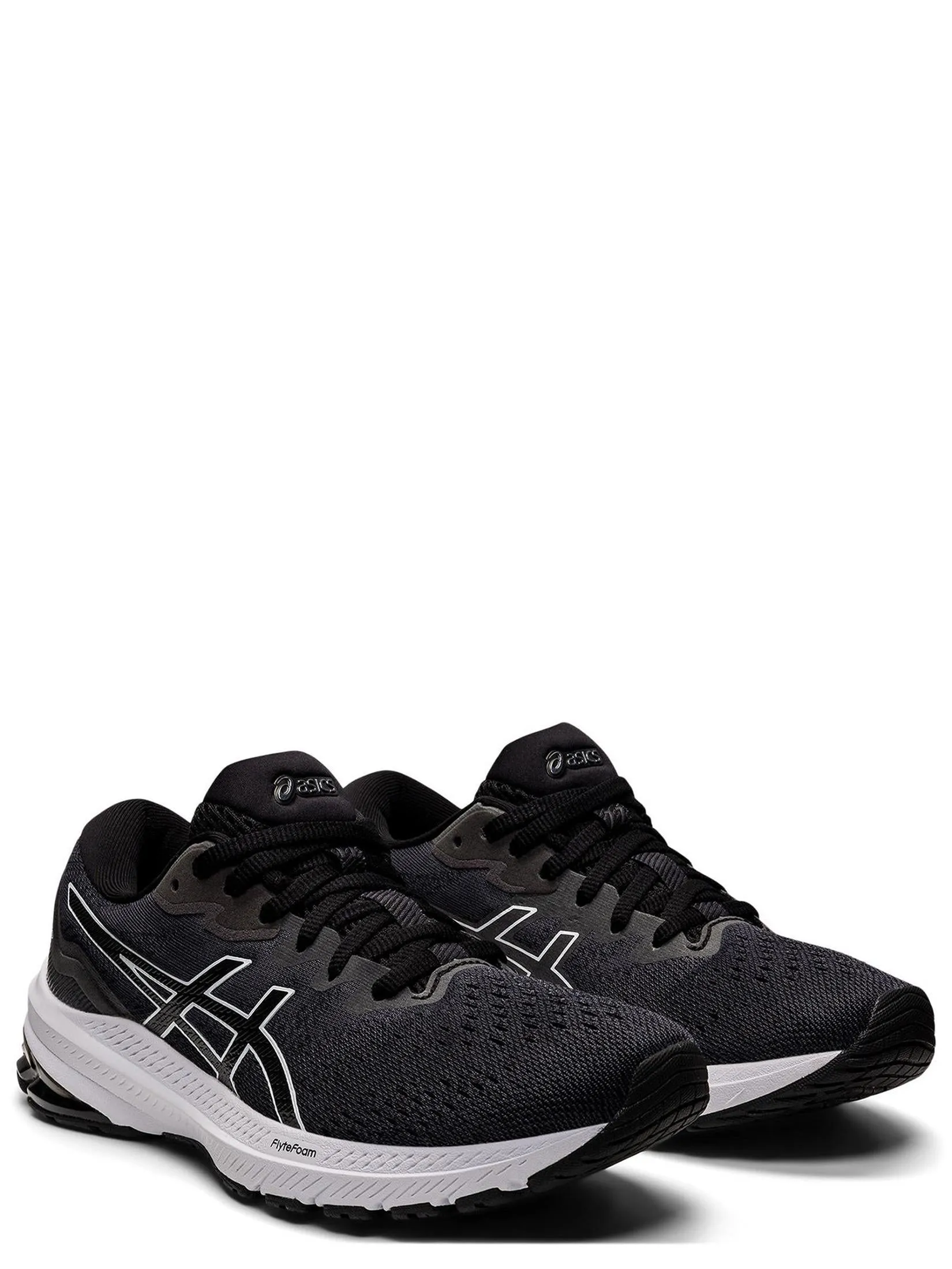 Womens Asics Trainers in Black/White