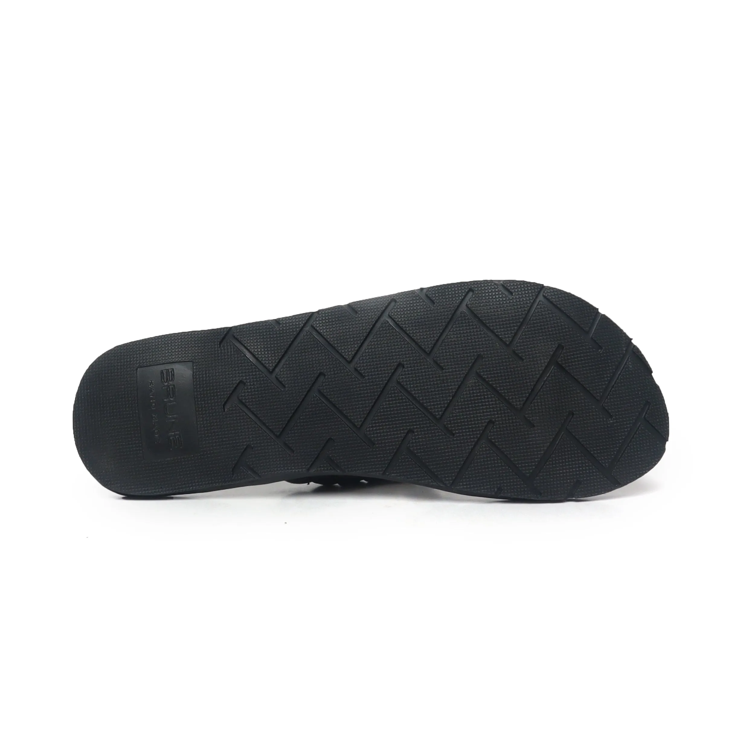 Women's Black Knotted V-Strap Slippers By Brune & Bareskin