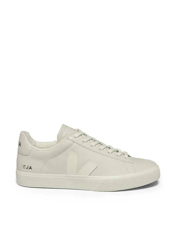 Women's Veja Campo Fured Chromefree Leather Trainer - Full Pierre