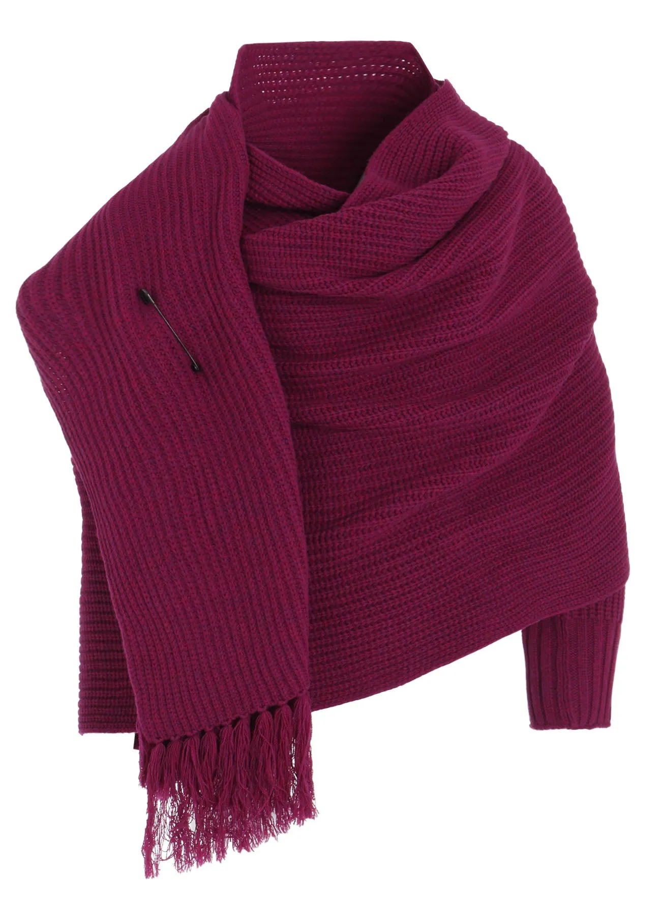 WOOL KNIT STOLE