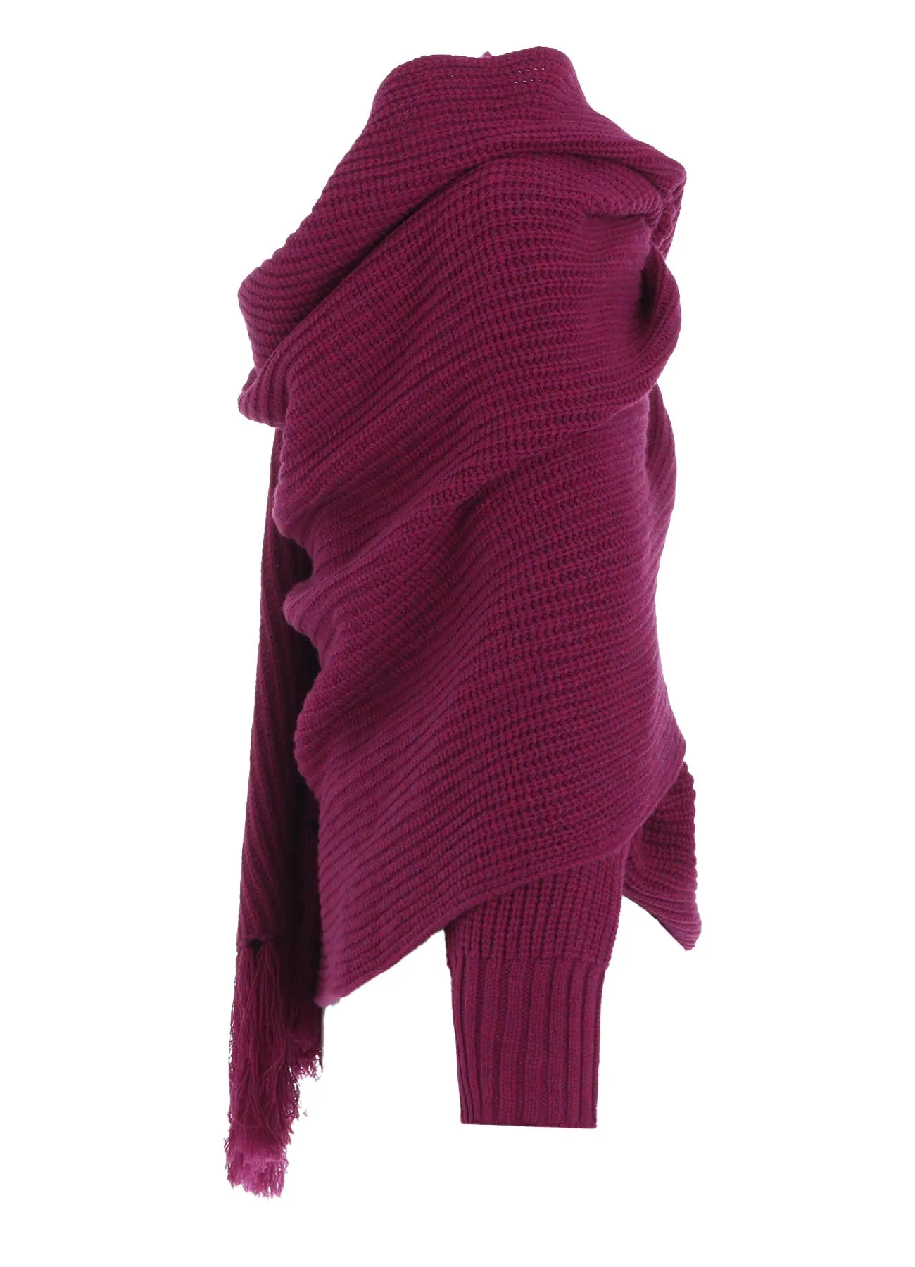 WOOL KNIT STOLE