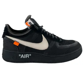 X Off White Air Force 1 Low Trainers Black - Men's EU 42.5 / UK 8.5.