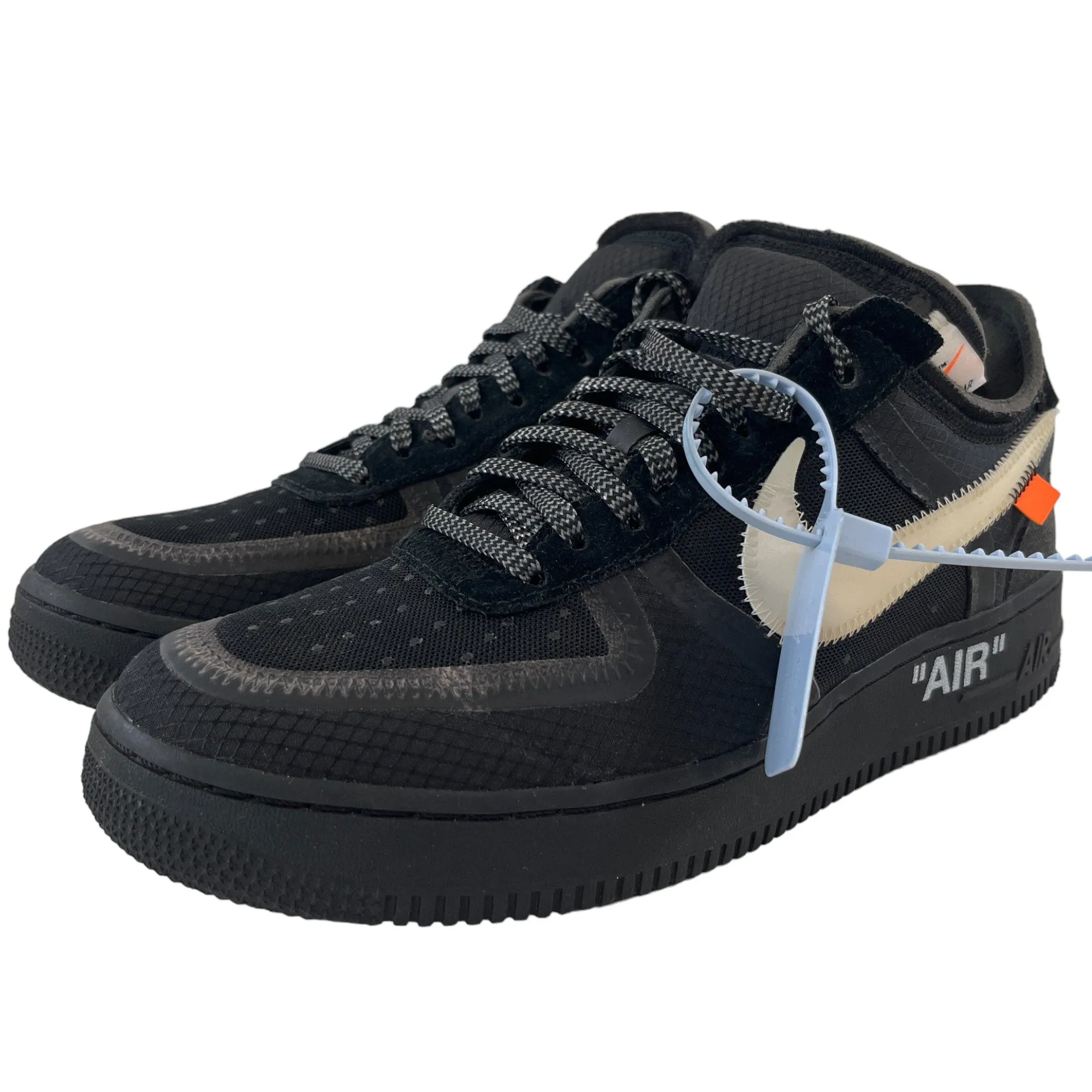 X Off White Air Force 1 Low Trainers Black - Men's EU 42.5 / UK 8.5.