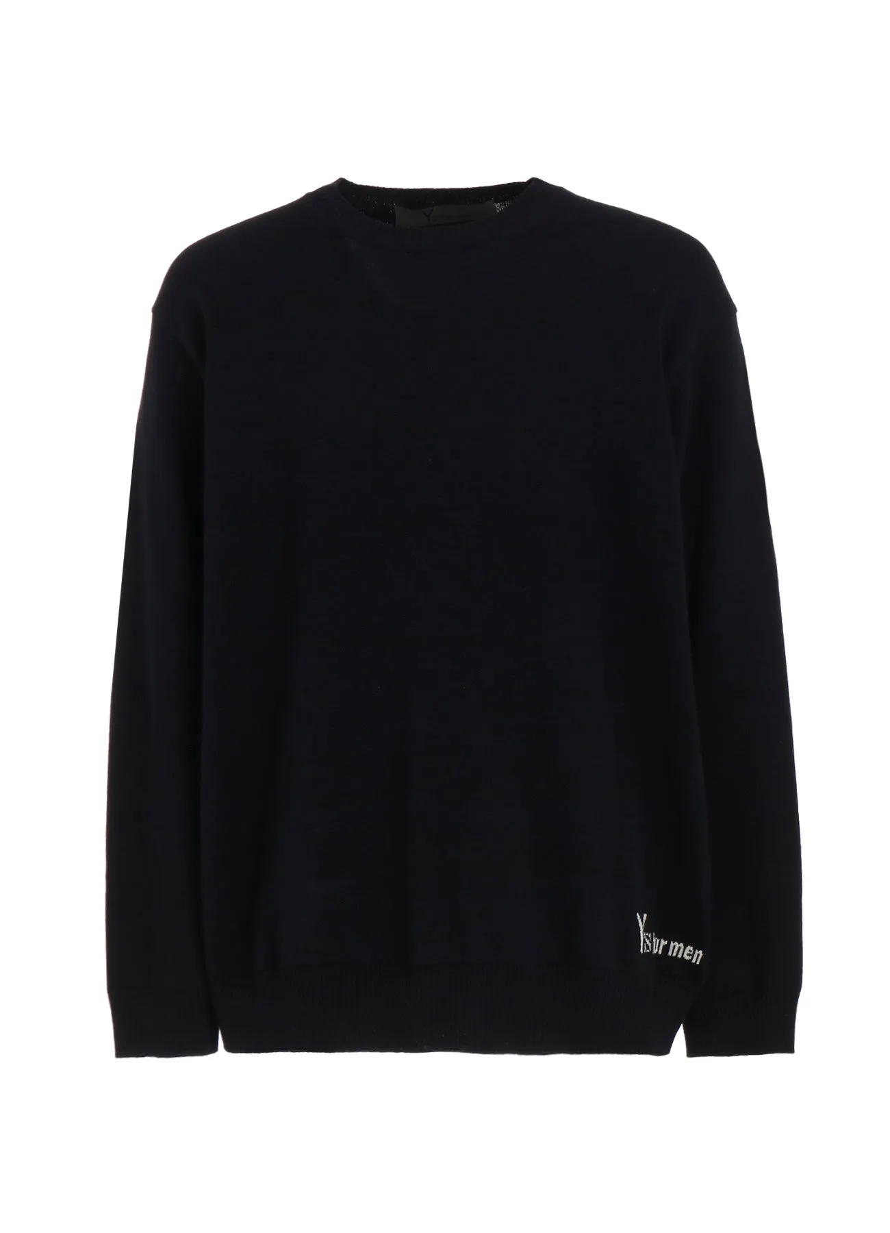 Y's for men INTERSIA LOGO ROUND NECK PULL OVER KNIT